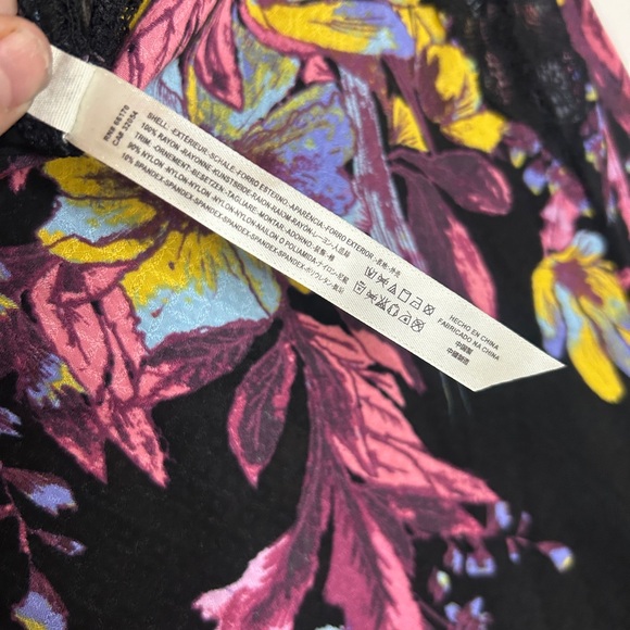 Free People Intimately Marsha Slip Dress lace details and floral Size Small - Picture 7 of 14